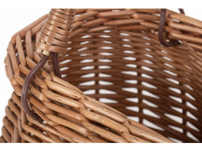 CHILD'S LIGHT STEAMED SWING HANDLED CORACLE SHOPPER