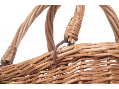 CHILD'S LIGHT STEAMED SWING HANDLED CORACLE SHOPPER