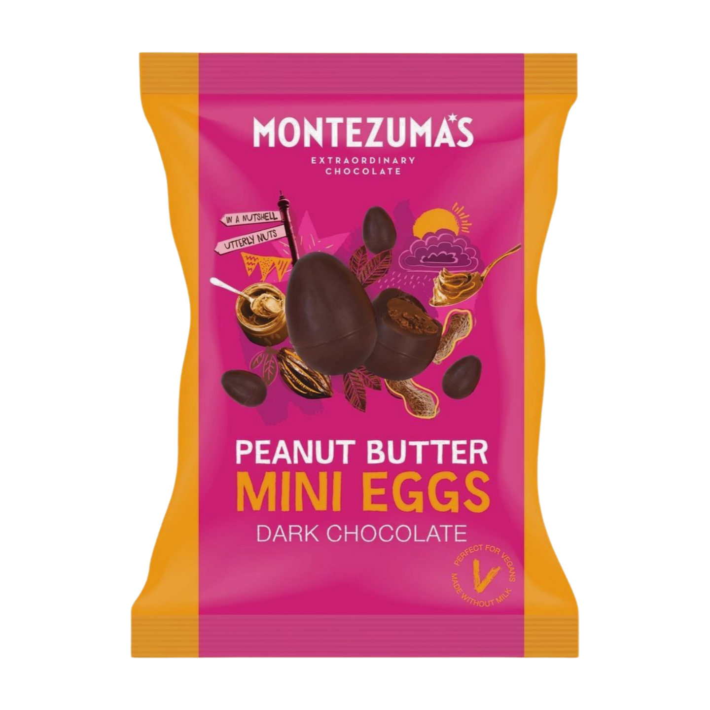 Montezuma's Dark Chocolate Peanut Butter Mini Eggs (120g)