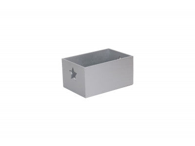 SILVER STAR CUT-OUT WOODEN BOX