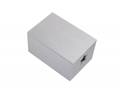 SILVER STAR CUT-OUT WOODEN BOX