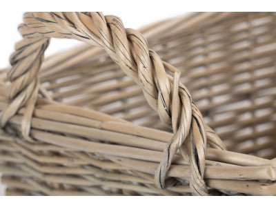 SMALL ANTIQUE WASH HANDLED STORAGE SOLUTION - UNLINED