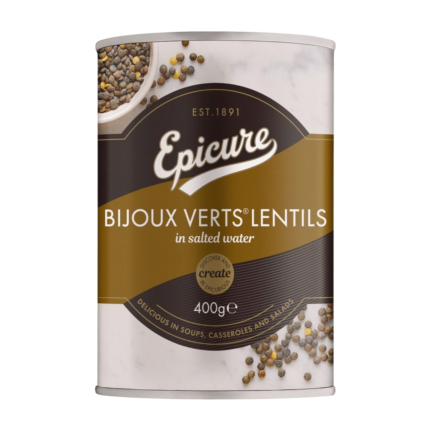 Epicure Bijoux Verts Lentils (400g)