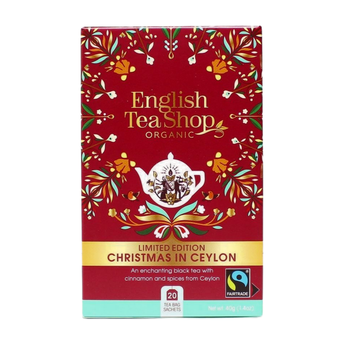 English Tea Shop Organic Christmas in Ceylon (20 Tea Bags)
