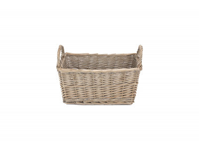 LARGE ANTIQUE WASH HANDLED STORAGE SOLUTION - UNLINED