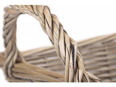 LARGE ANTIQUE WASH HANDLED STORAGE SOLUTION - UNLINED