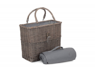 GREY CHILLER BASKET and PICNIC BLANKET