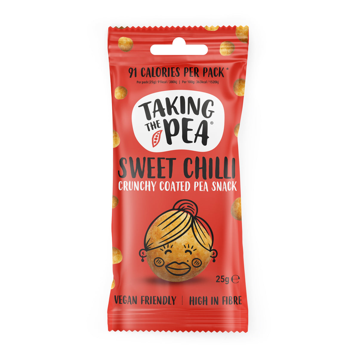 Taking The Pea Sweet Chilli Crunchy Coated Pea Snack (25g)
