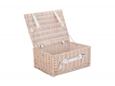 16" WHITE HAMPER