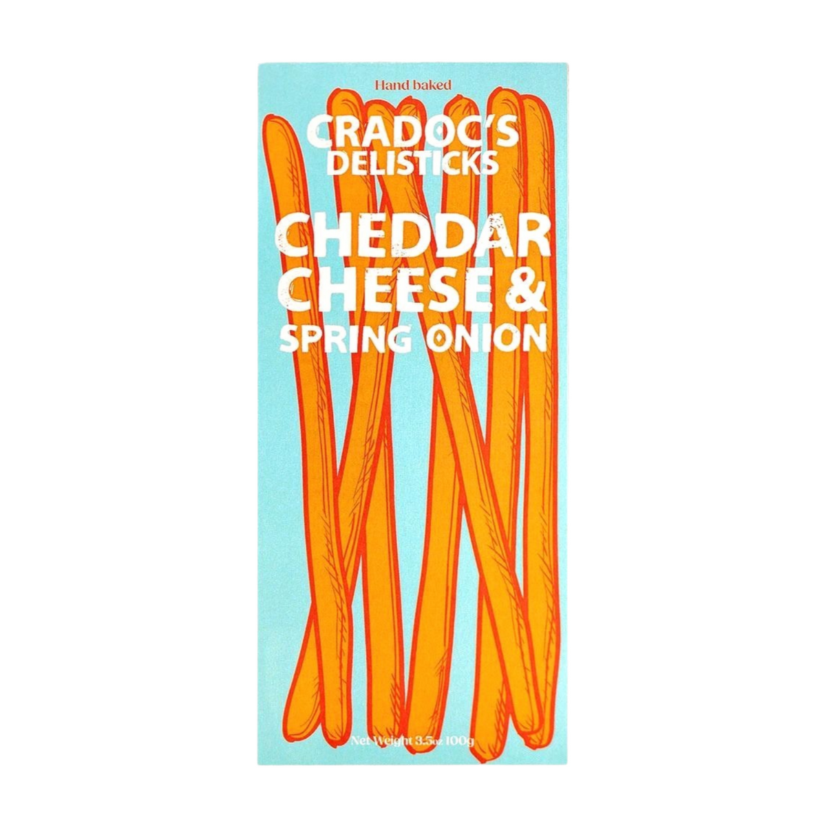 Cradoc's Cheddar Cheese & Spring Onion Delisticks (100g)