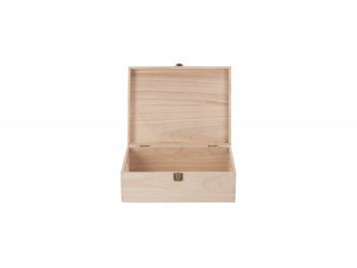 12" UNVARNISHED WOODEN BOX