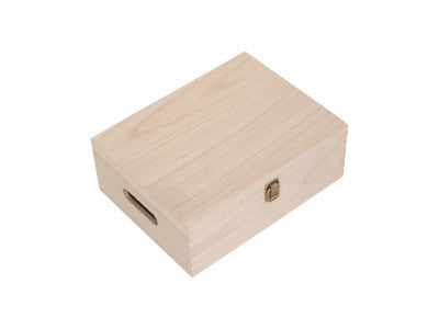 12" UNVARNISHED WOODEN BOX
