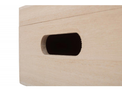 12" UNVARNISHED WOODEN BOX