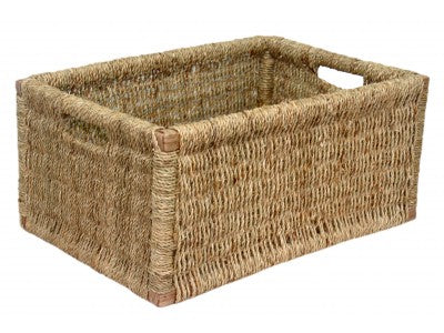 EXTRA LARGE SEAGRASS STORAGE BASKET