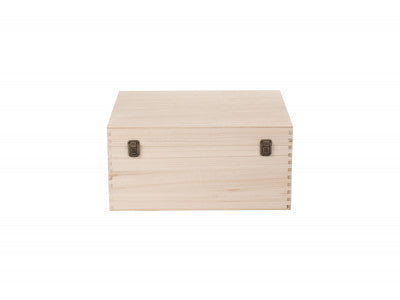 16" UNVARNISHED WOODEN BOX