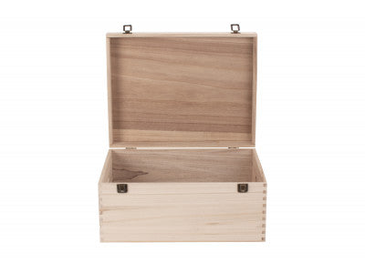 16" UNVARNISHED WOODEN BOX