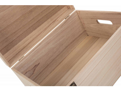 16" UNVARNISHED WOODEN BOX