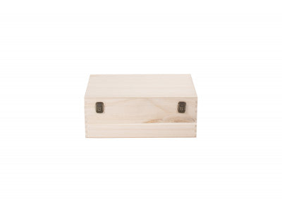 14" UNVARNISHED WOODEN BOX