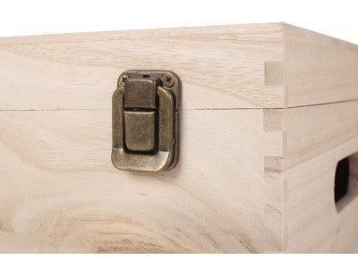 14" UNVARNISHED WOODEN BOX