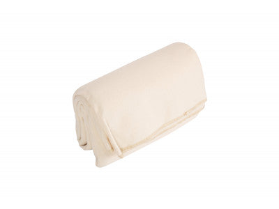 CREAM POLAR FLEECE PICNIC RUG WATERPROOF BACKING