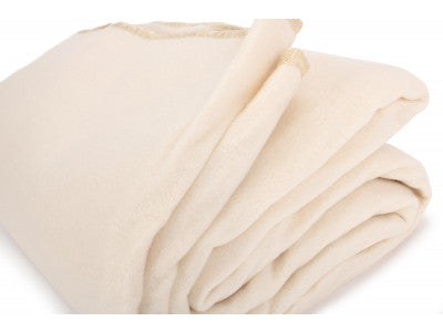 CREAM POLAR FLEECE PICNIC RUG WATERPROOF BACKING