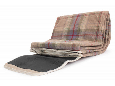 LAVENDER TARTAN PICNIC RUG