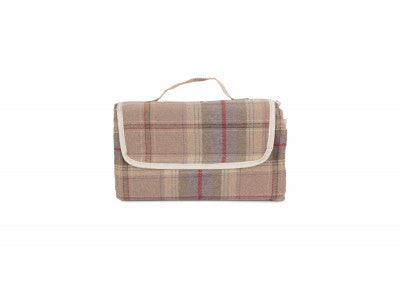 LAVENDER TARTAN PICNIC RUG