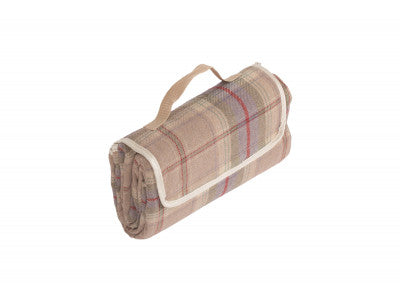 LAVENDER TARTAN PICNIC RUG