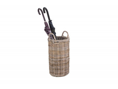 ROUND RATTAN UMBRELLA BASKET
