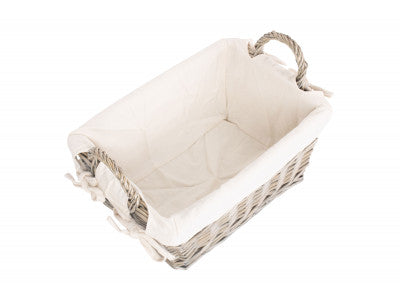 MEDIUM ANTIQUE WASH HANDLED STORAGE SOLUTION - LINED