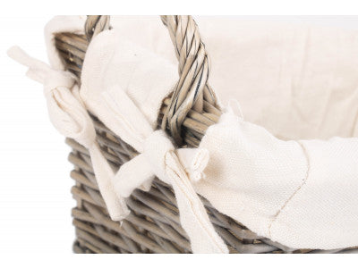 MEDIUM ANTIQUE WASH HANDLED STORAGE SOLUTION - LINED