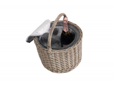 ROUND GREY CHILLER BASKET