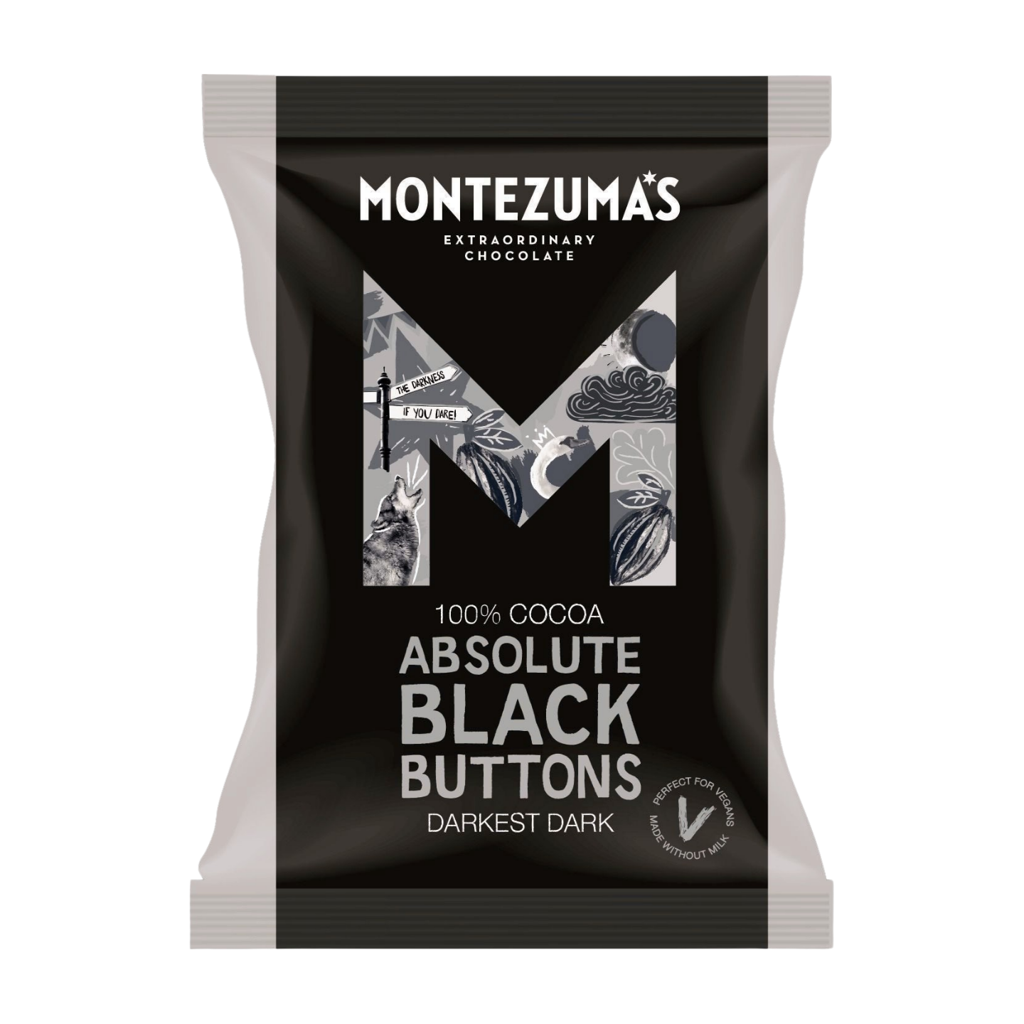 Montezuma's Absolute Black Buttons (120g)