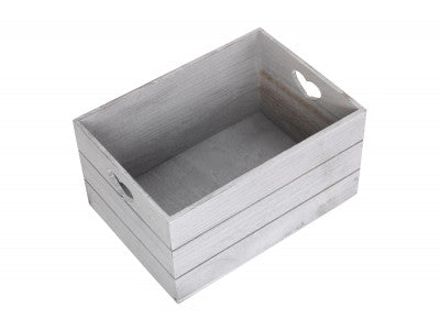 LARGE VINTAGE HEART CUT-OUT CRATE