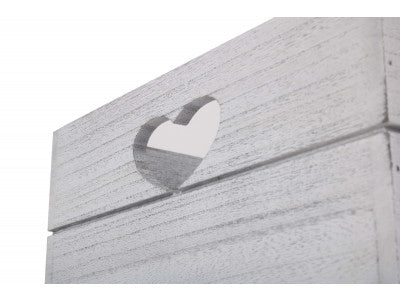 LARGE VINTAGE HEART CUT-OUT CRATE