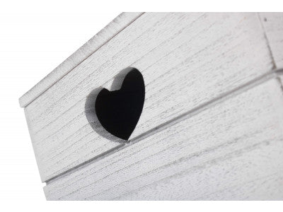 LARGE VINTAGE HEART CUT-OUT BOX