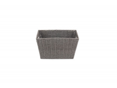 DEEP GREY PAPER ROPE TRAY - SMALL