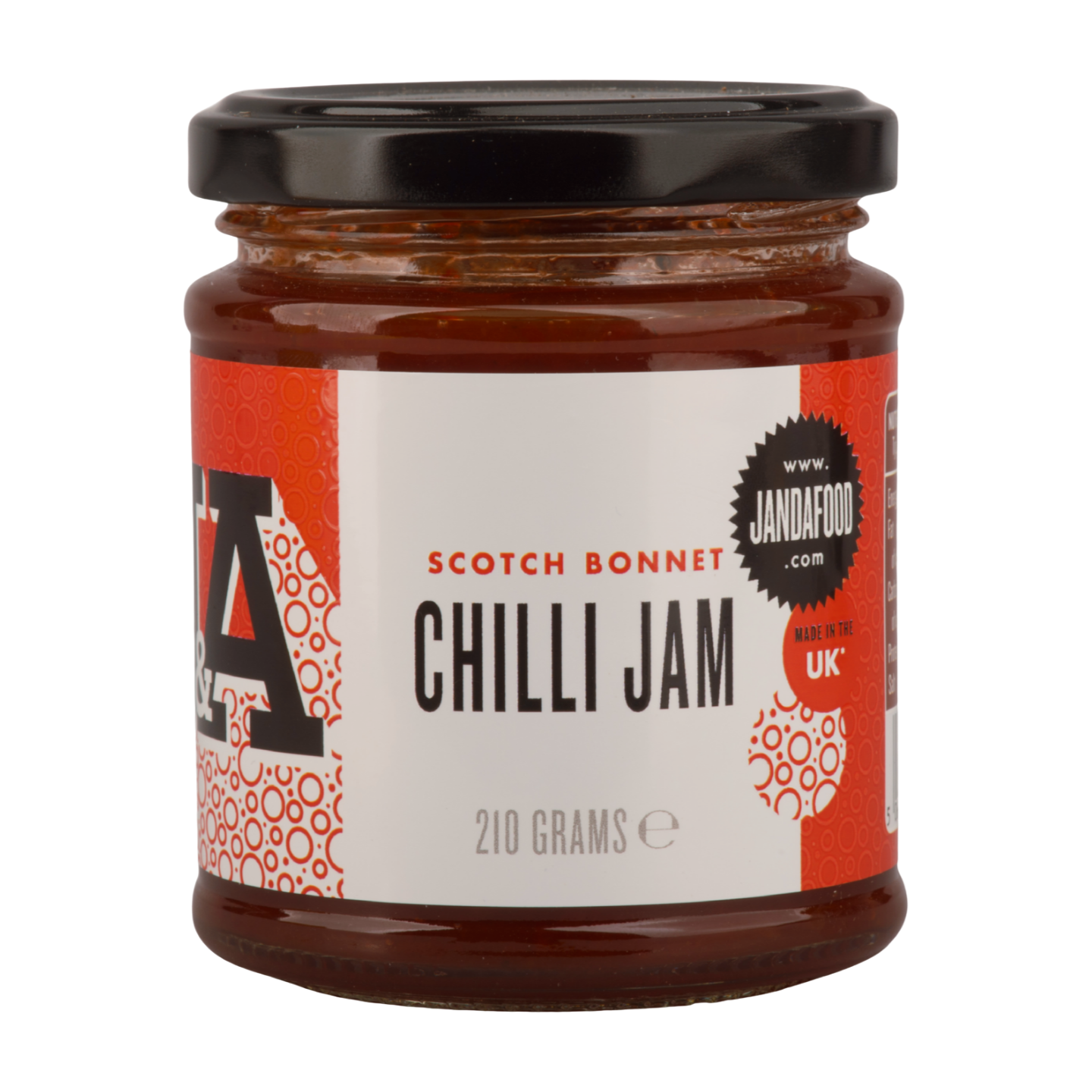 J&A Scotch Bonnet Chilli Jam (210g)