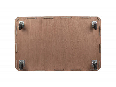 SMALL WHEELED RATTAN CORDURA LINED LOG BASKET