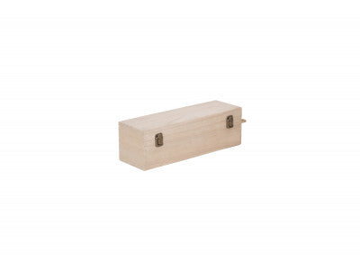 SINGLE BOTTLE HINGED LID WOODEN BOX