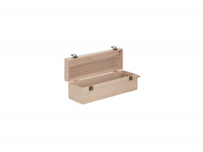 SINGLE BOTTLE HINGED LID WOODEN BOX