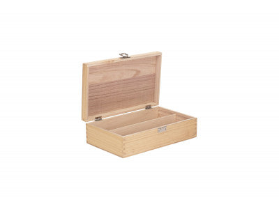 TWO BOTTLE CLEAR VARNISH WOODEN BOX