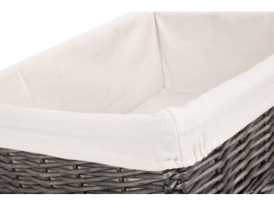 LARGE ANTIQUE WASH FINISH TRAY with LINING