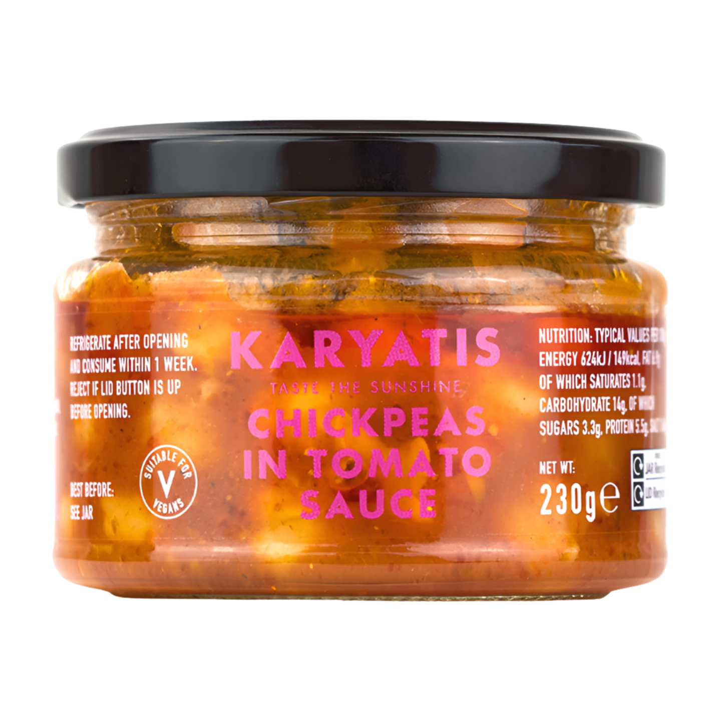 Karyatis Chickpeas in Tomato Sauce (220g)