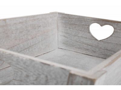 LARGE VINTAGE HEART CUT-OUT TRAY