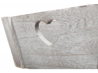 LARGE VINTAGE HEART CUT-OUT TRAY