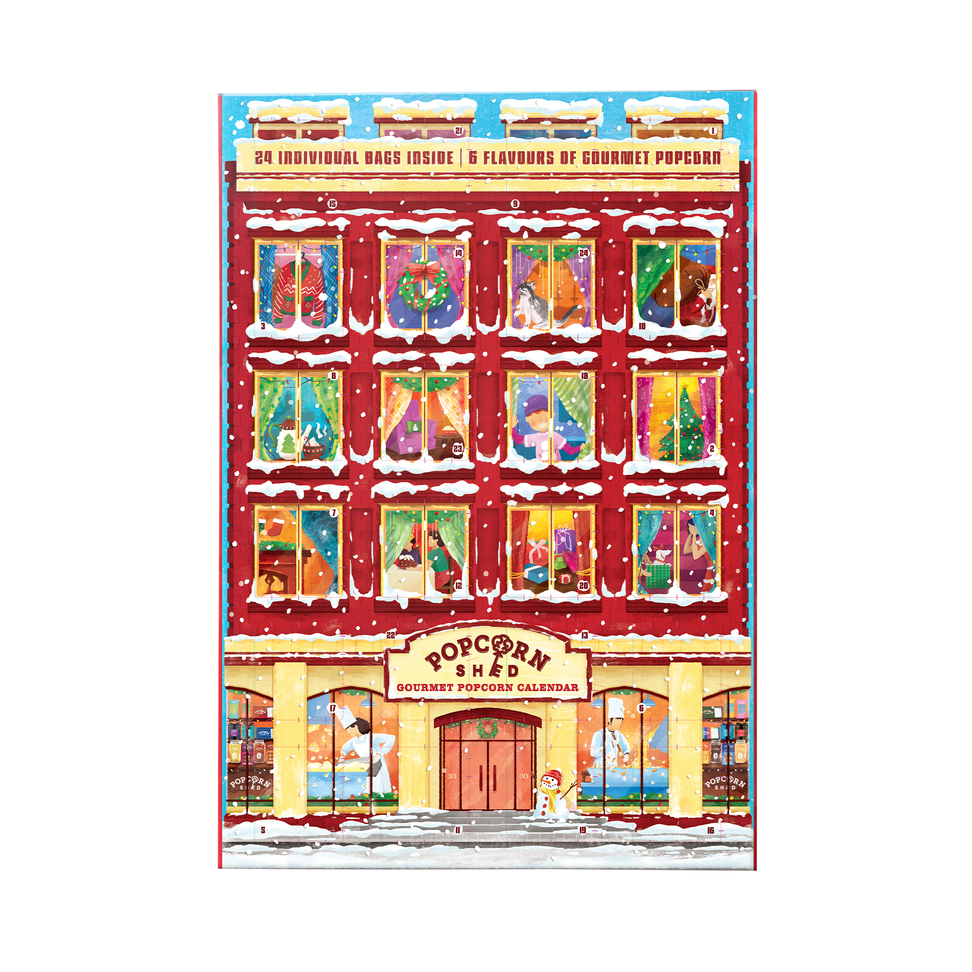 Popcorn Shed Popcorn Advent Calendar (168g)