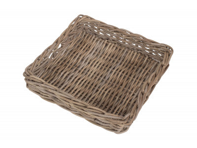 SQUARE RATTAN SERVING BASKET