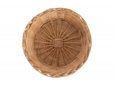 24cm ROUND BUFF WILLOW TAPERED TRAY