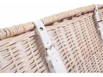 24" WHITE WASH CHEST HAMPER